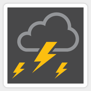 Thunder and Lightning Cloud Sticker